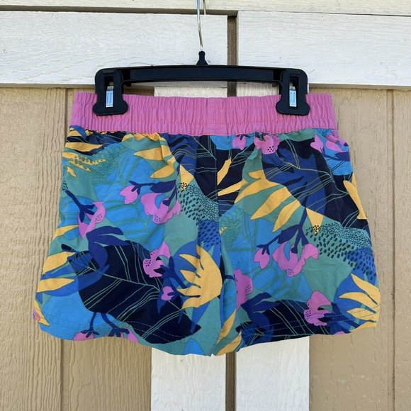 Patagonia Floral Costa Rica Baggies Shorts 3" 67087 Girl’s Size Large Unlined - Picture 2 of 7